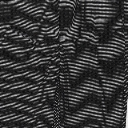 Womens UK Size 8 Zara Regular Fit  Black Trousers