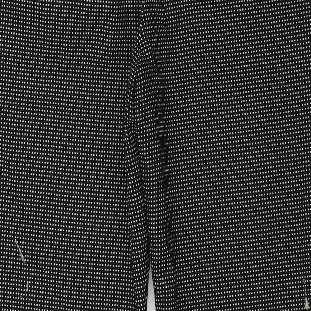 Womens UK Size 8 Zara Regular Fit  Black Trousers