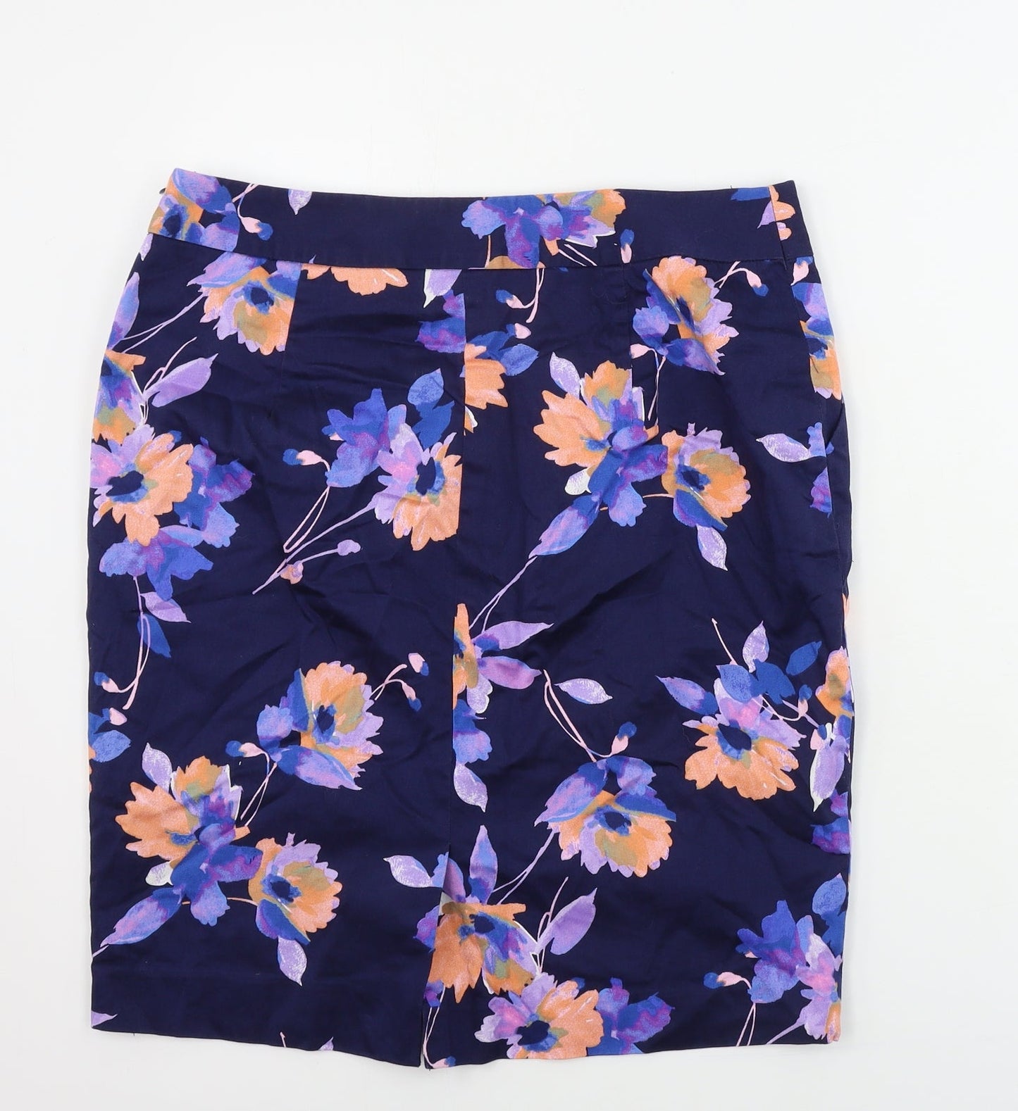 The Limited  Womens Blue Floral  Bandage Skirt Size 10
