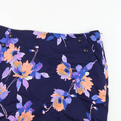 The Limited  Womens Blue Floral  Bandage Skirt Size 10
