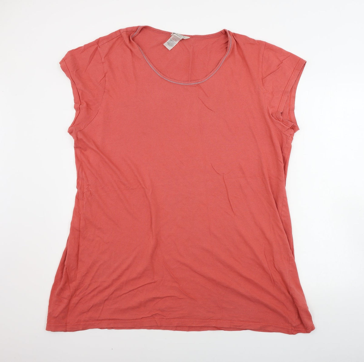Additional front view of Avon women’s red top pyjama top, size UK 16