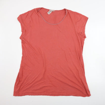 Additional front view of Avon women’s red top pyjama top, size UK 16