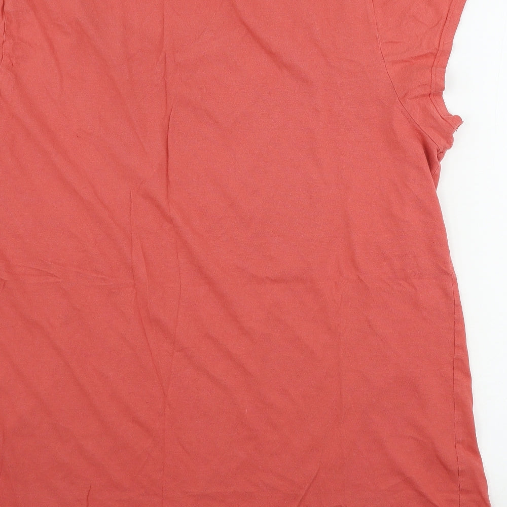 Brand and care label for Avon women’s red top pyjama top, size UK 16