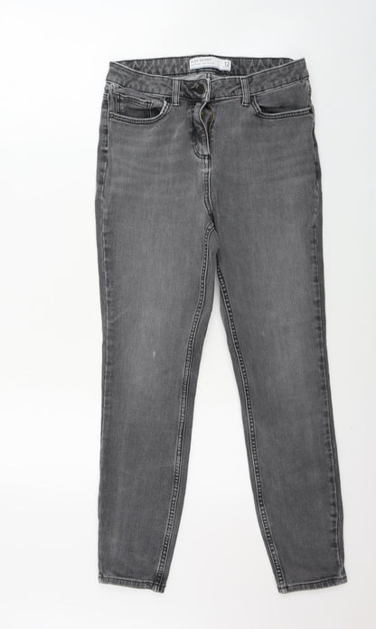 NEXT  Womens Grey   Straight Jeans Size 12 L23 in