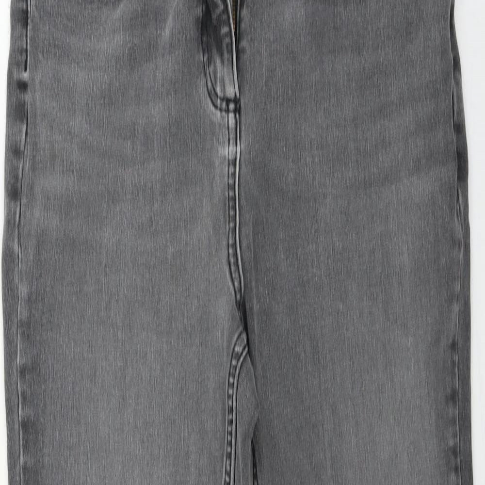 NEXT  Womens Grey   Straight Jeans Size 12 L23 in