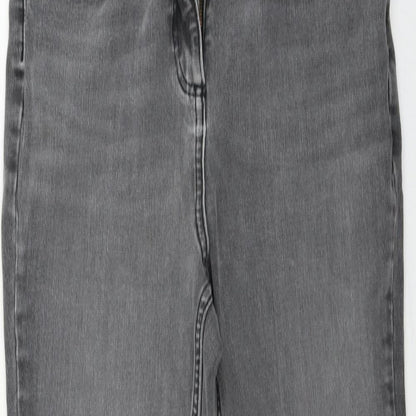NEXT  Womens Grey   Straight Jeans Size 12 L23 in