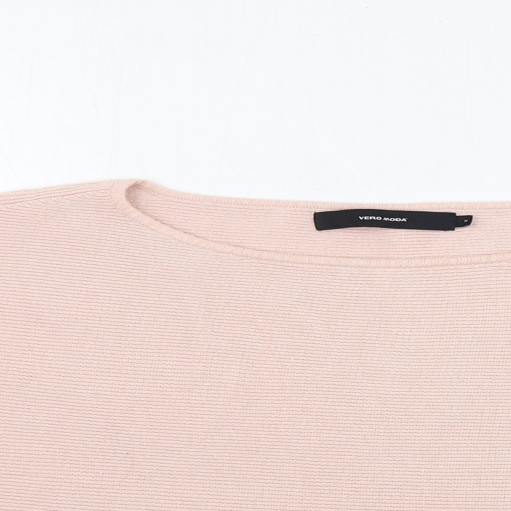Womens UK Size M VERO MODA Pink Pullover Jumper