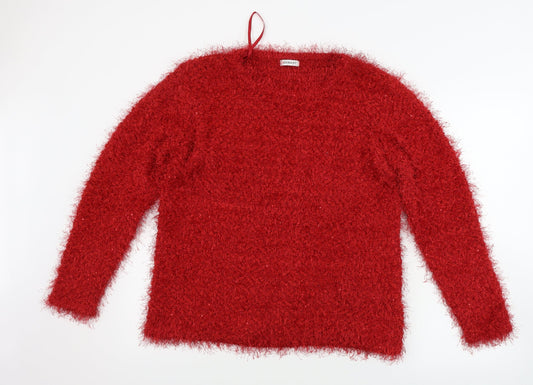 Damart Womens Red   Pullover Jumper Size L