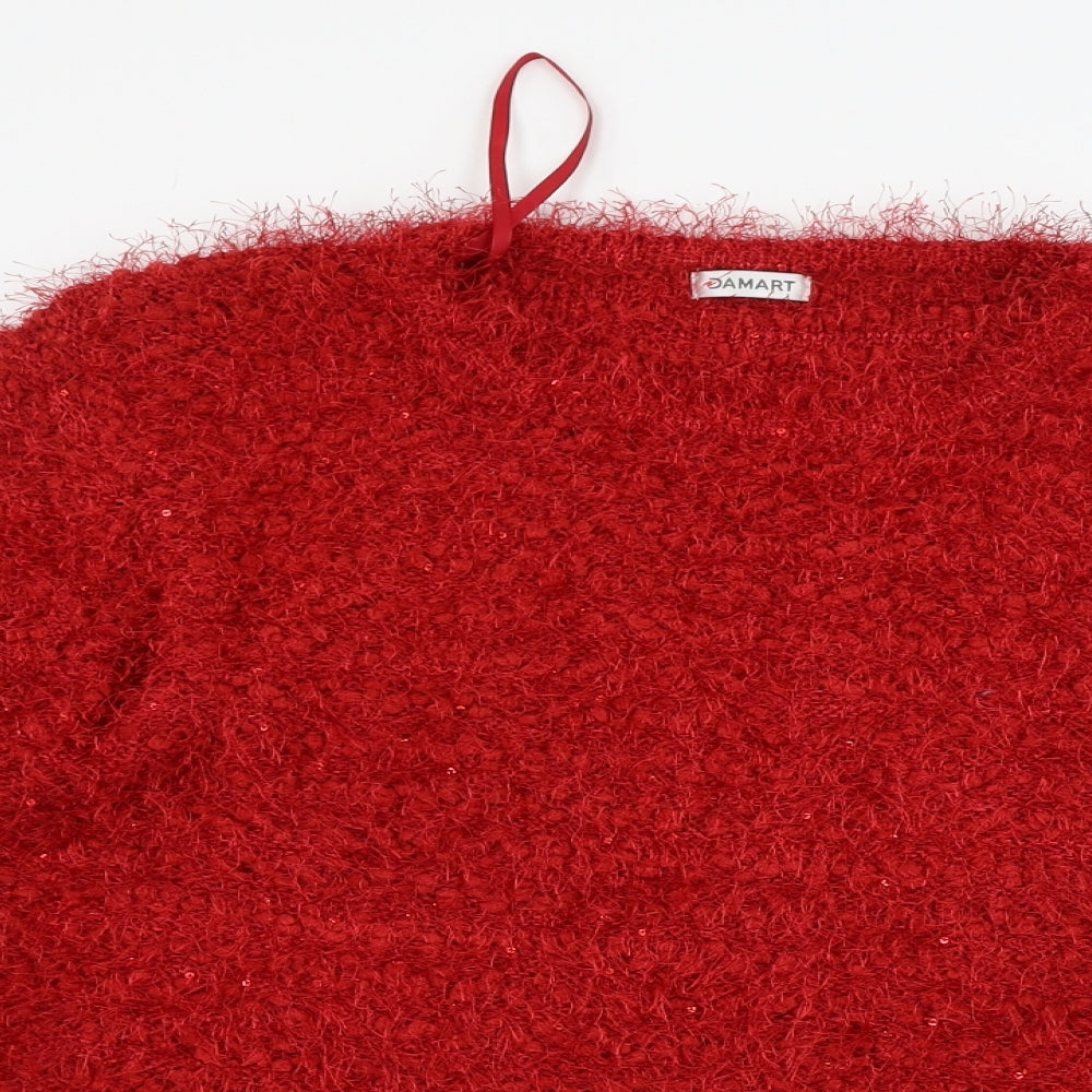 Damart Womens Red   Pullover Jumper Size L