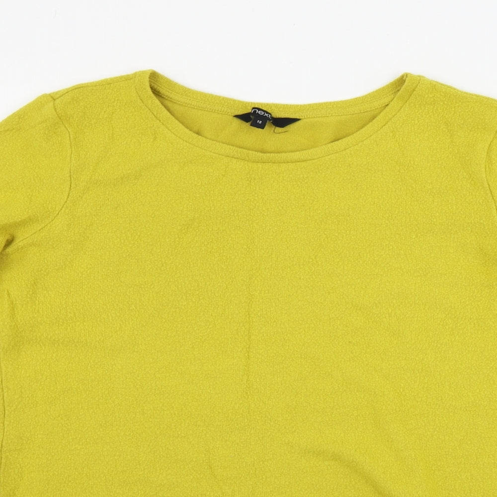 Womens UK Size 12 NEXT Yellow Pullover Jumper