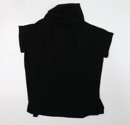 F&F Womens Black  Knit Pullover Sweatshirt Size 12