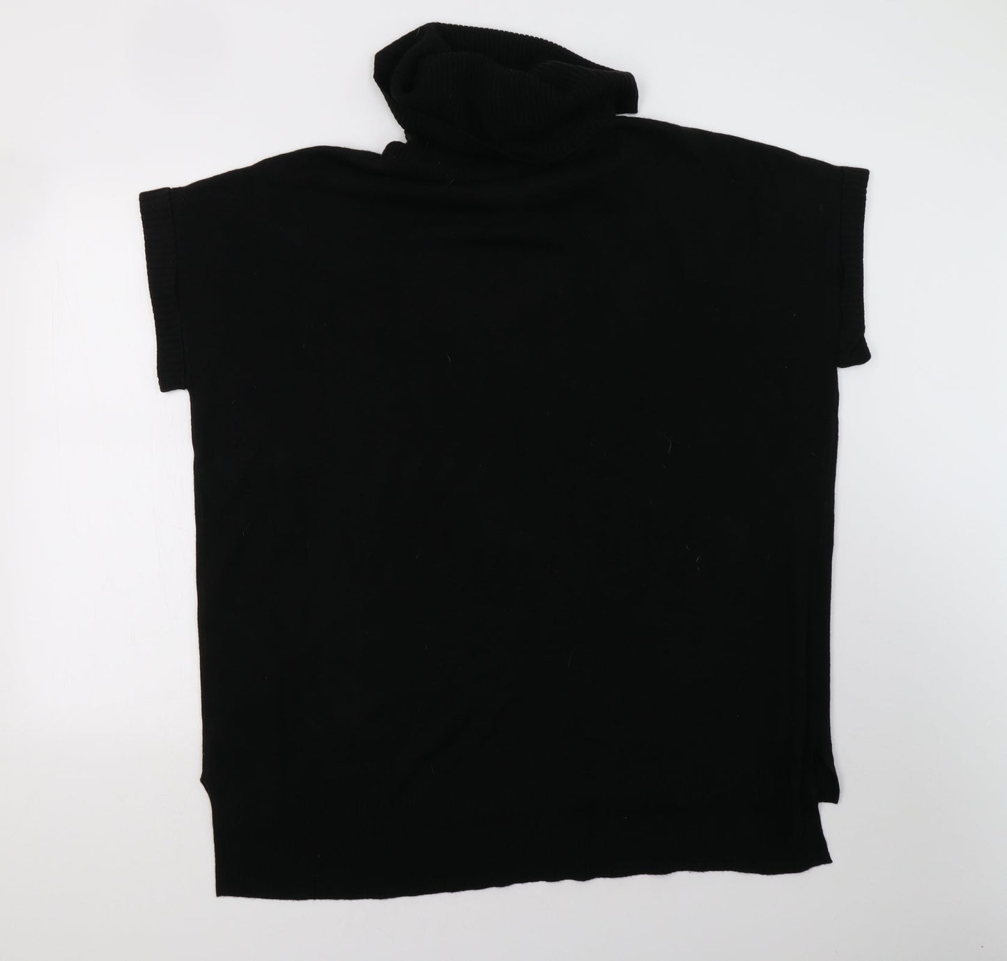 F&F Womens Black  Knit Pullover Sweatshirt Size 12