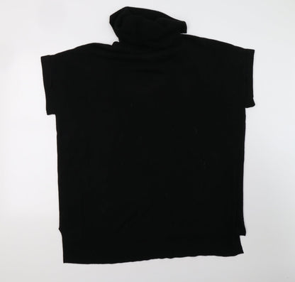 F&F Womens Black  Knit Pullover Sweatshirt Size 12