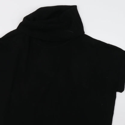 F&F Womens Black  Knit Pullover Sweatshirt Size 12
