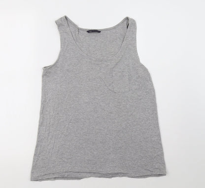 Womens UK Size 10 Marks and Spencer Grey Basic Tank