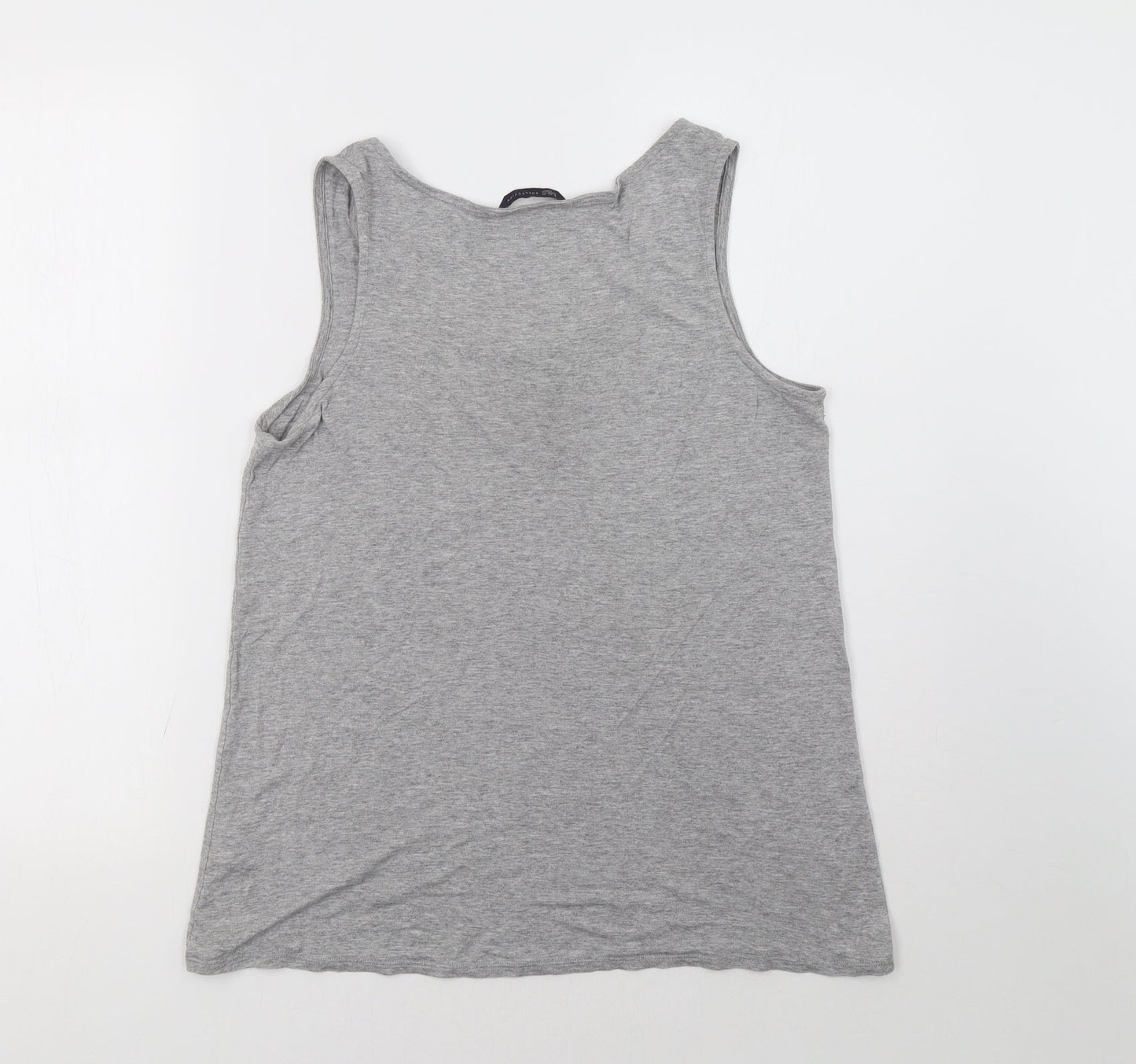 Womens UK Size 10 Marks and Spencer Grey Basic Tank
