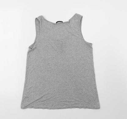 Womens UK Size 10 Marks and Spencer Grey Basic Tank