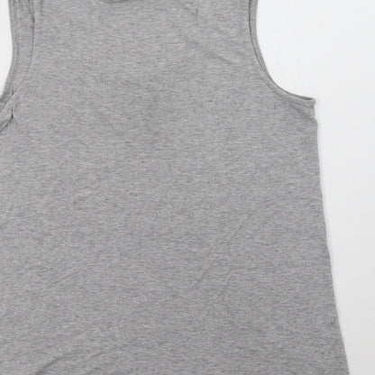 Womens UK Size 10 Marks and Spencer Grey Basic Tank