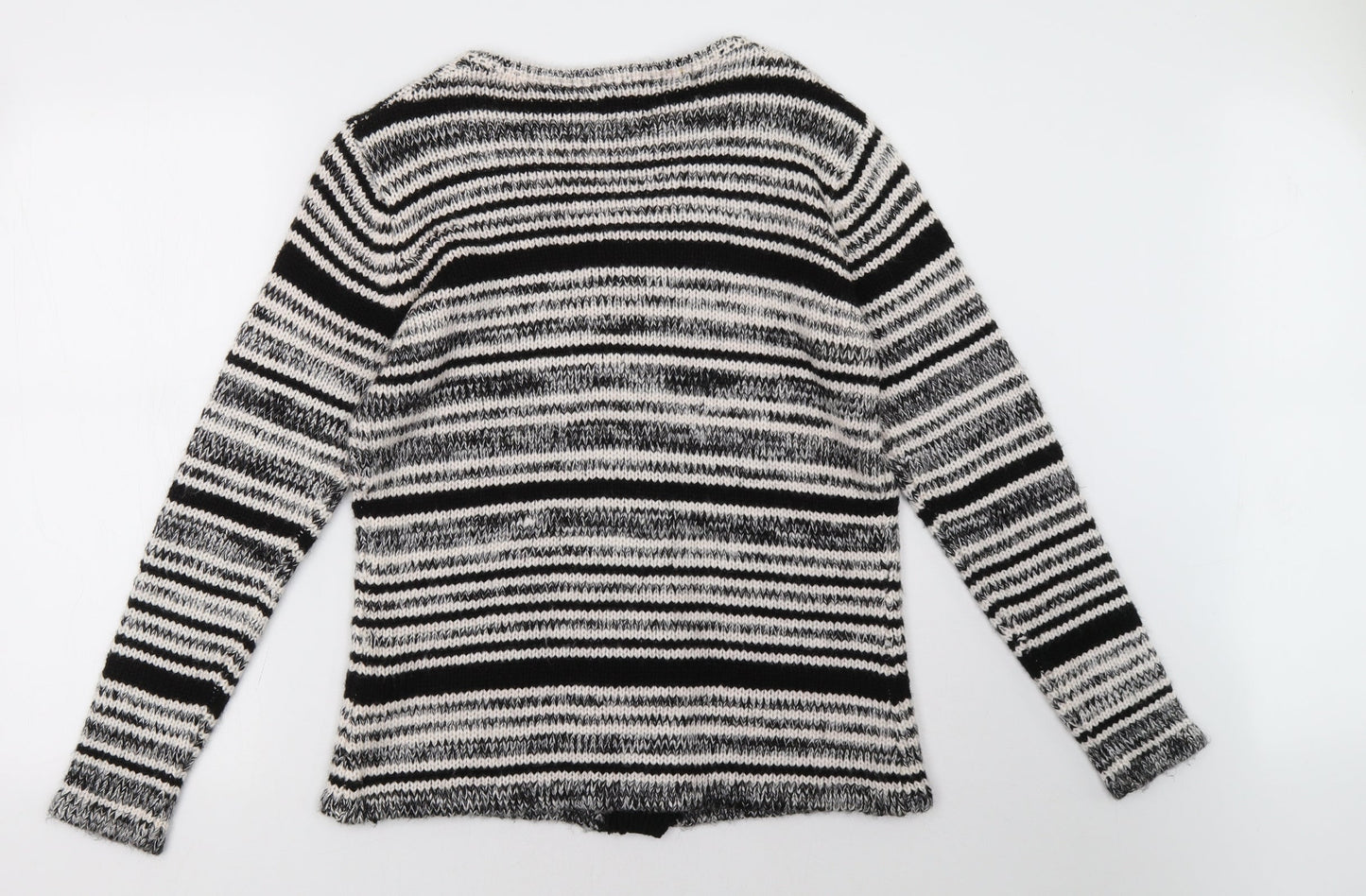 arista Womens Grey Geometric  Cardigan Jumper Size 14