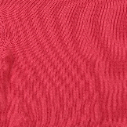 Brand and care label for Kaleidoscope women’s pink pullover sweatshirt, size UK 14