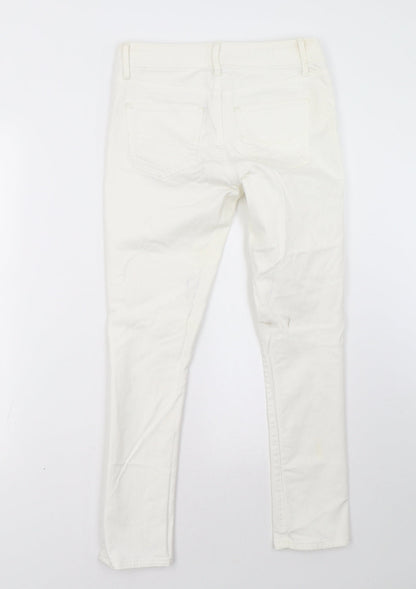 1969 Womens White  Denim Straight Jeans Size 6 L27 in