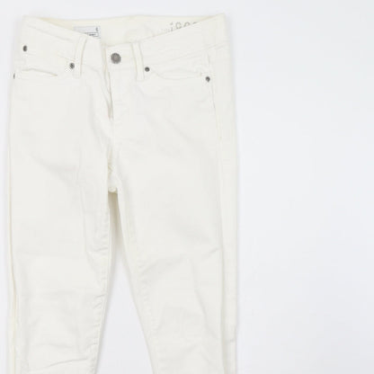 1969 Womens White  Denim Straight Jeans Size 6 L27 in