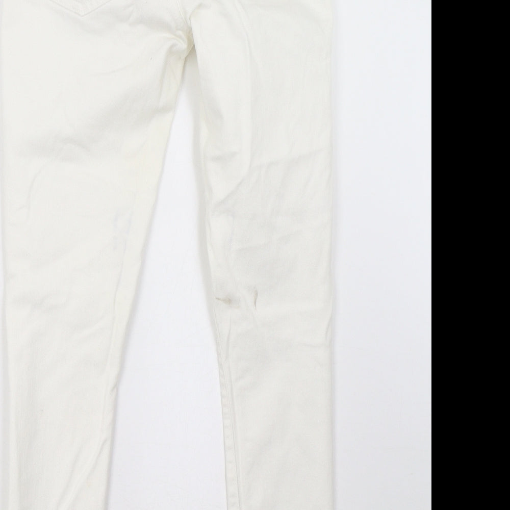1969 Womens White  Denim Straight Jeans Size 6 L27 in