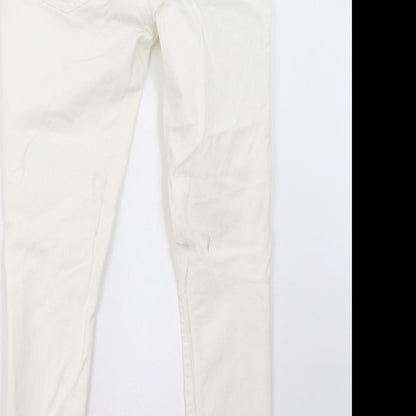 1969 Womens White  Denim Straight Jeans Size 6 L27 in
