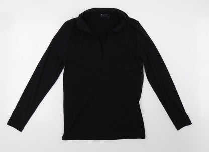 Womens UK Size M ASOS Black Pullover Sweatshirt