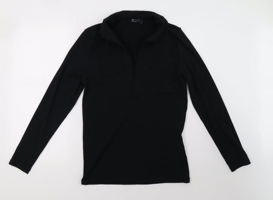 Womens UK Size M ASOS Black Pullover Sweatshirt