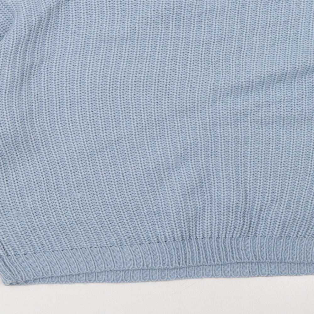 Womens UK Size L Boohoo Blue Pullover Sweatshirt