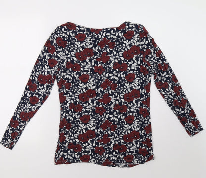 Sainsburys Womens Blue Floral  Pullover Sweatshirt Size 12