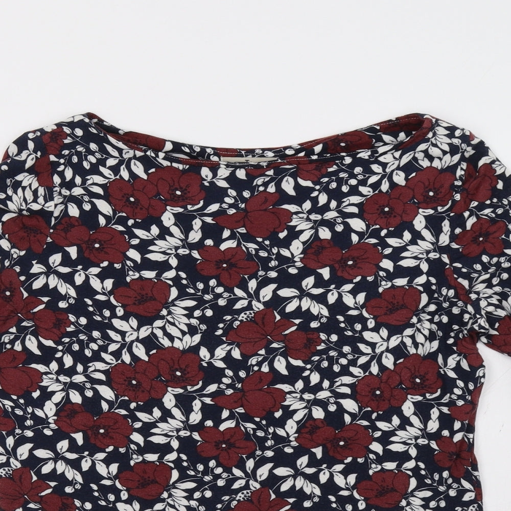 Sainsburys Womens Blue Floral  Pullover Sweatshirt Size 12
