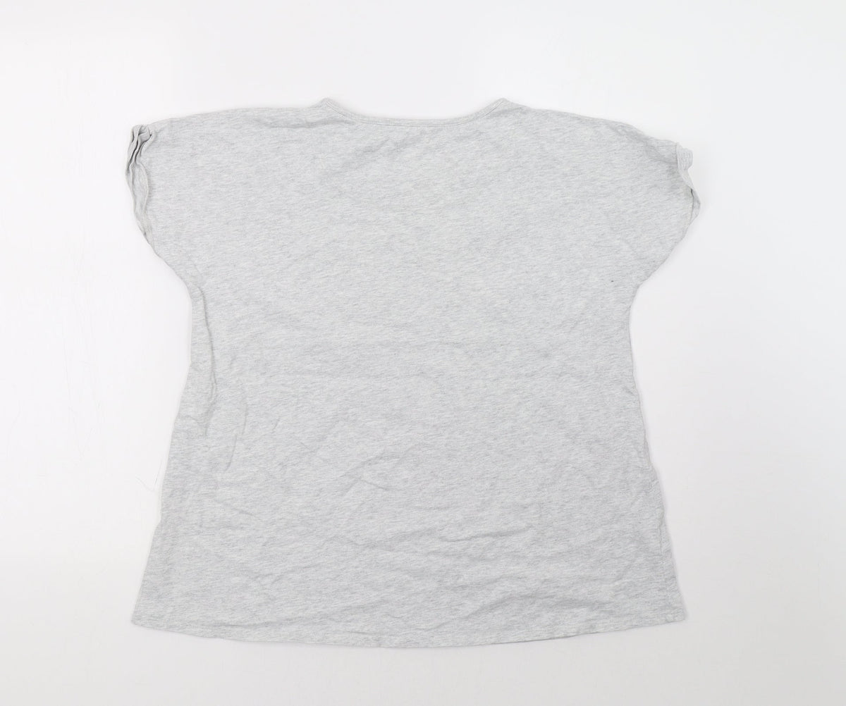 Back view of John Lewis women’s grey pyjama top, size M