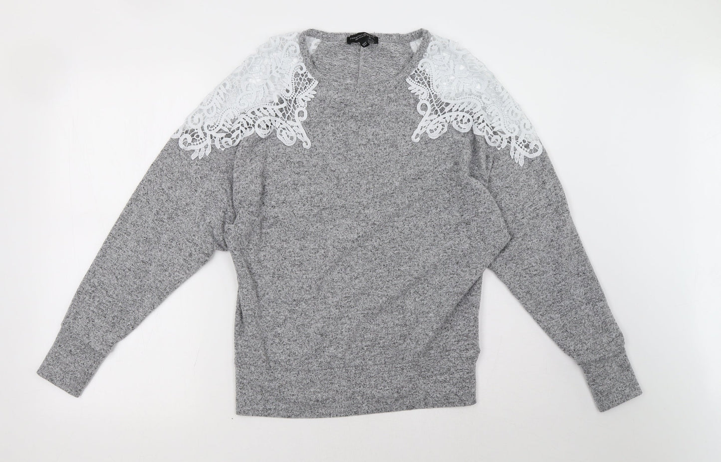 Dorothy Perkins Womens Grey   Pullover Sweatshirt Size 10