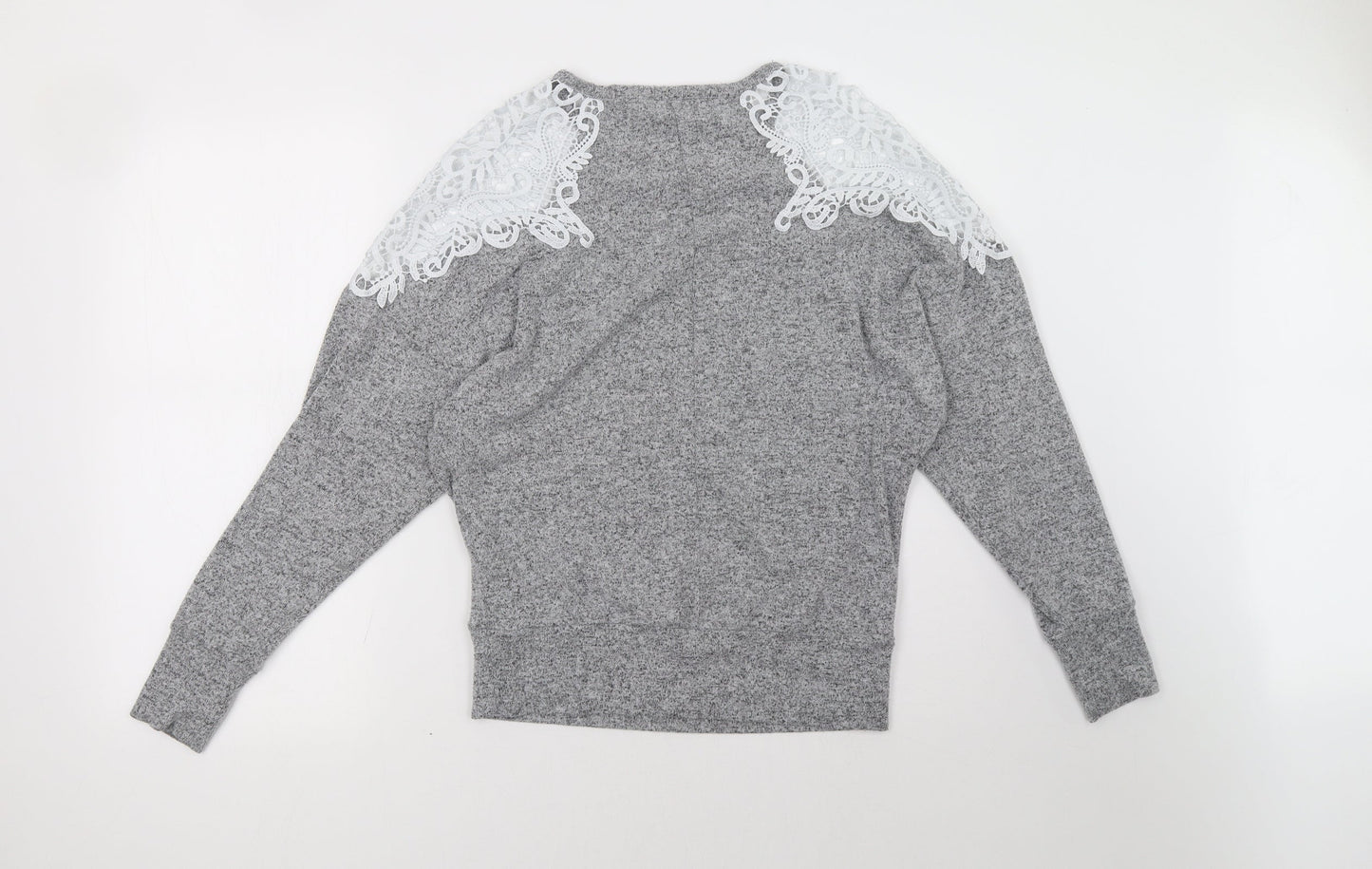 Dorothy Perkins Womens Grey   Pullover Sweatshirt Size 10