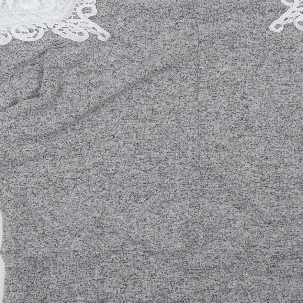 Dorothy Perkins Womens Grey   Pullover Sweatshirt Size 10