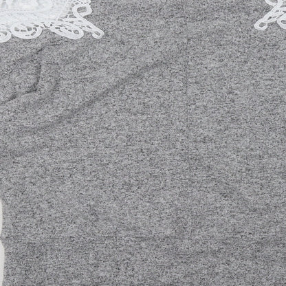 Dorothy Perkins Womens Grey   Pullover Sweatshirt Size 10