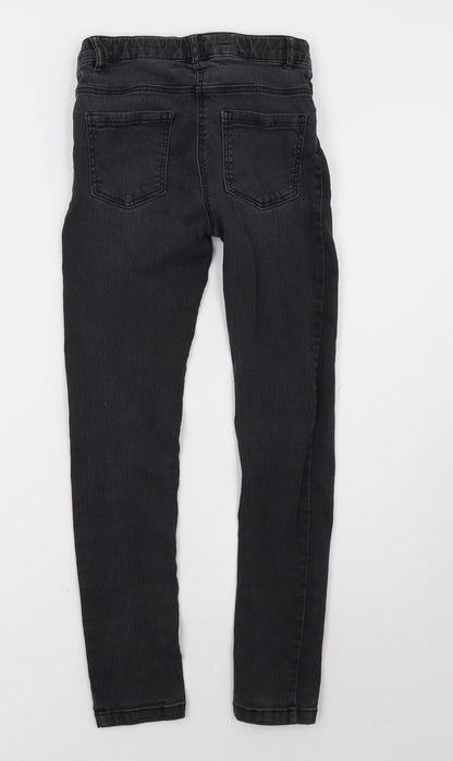 Sainsburys Girls Black  Denim Skinny Jeans Size 10 Years