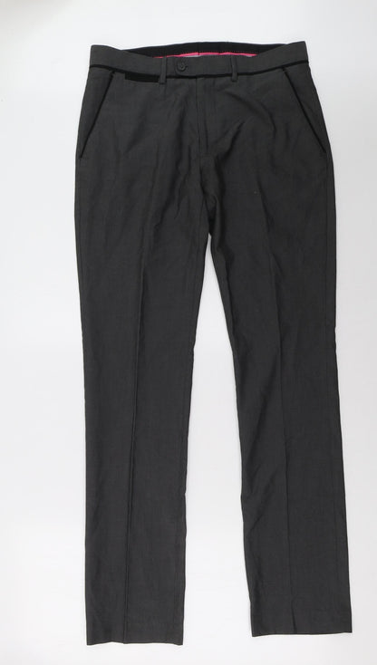 Mens UK Size 32 Butler And webb Regular Fit  Grey Trousers