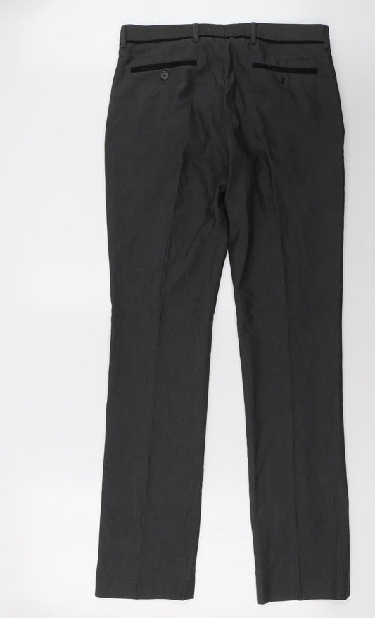 Mens UK Size 32 Butler And webb Regular Fit  Grey Trousers
