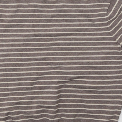 H&M Womens Brown Striped  Pullover Sweatshirt Size S