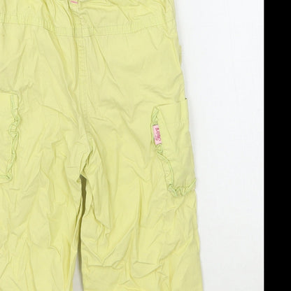 In style Girls Green Floral  Cargo Trousers Size 12-18 Months