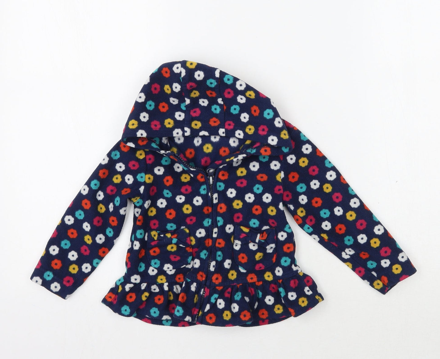 George Girls Blue Floral  Jacket  Size 2 Years