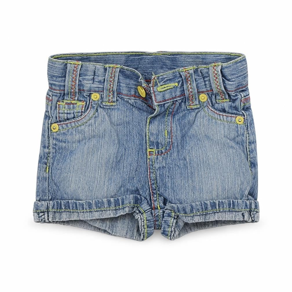 Front view of Preworn Baby Blue Cropped Trousers, size 9-12, Months