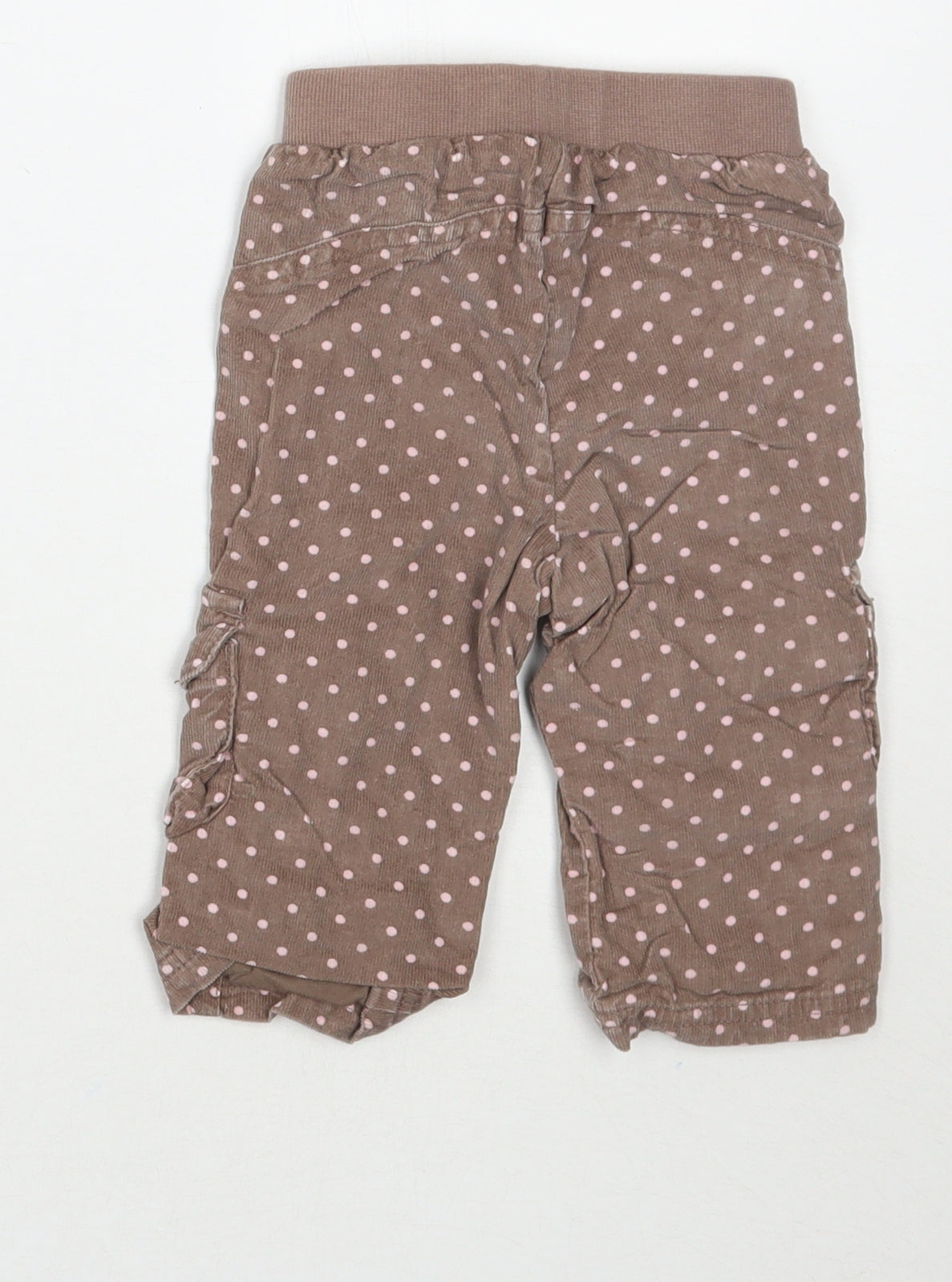 George Girls Black Polka Dot  Cargo Trousers Size 6-9 Months