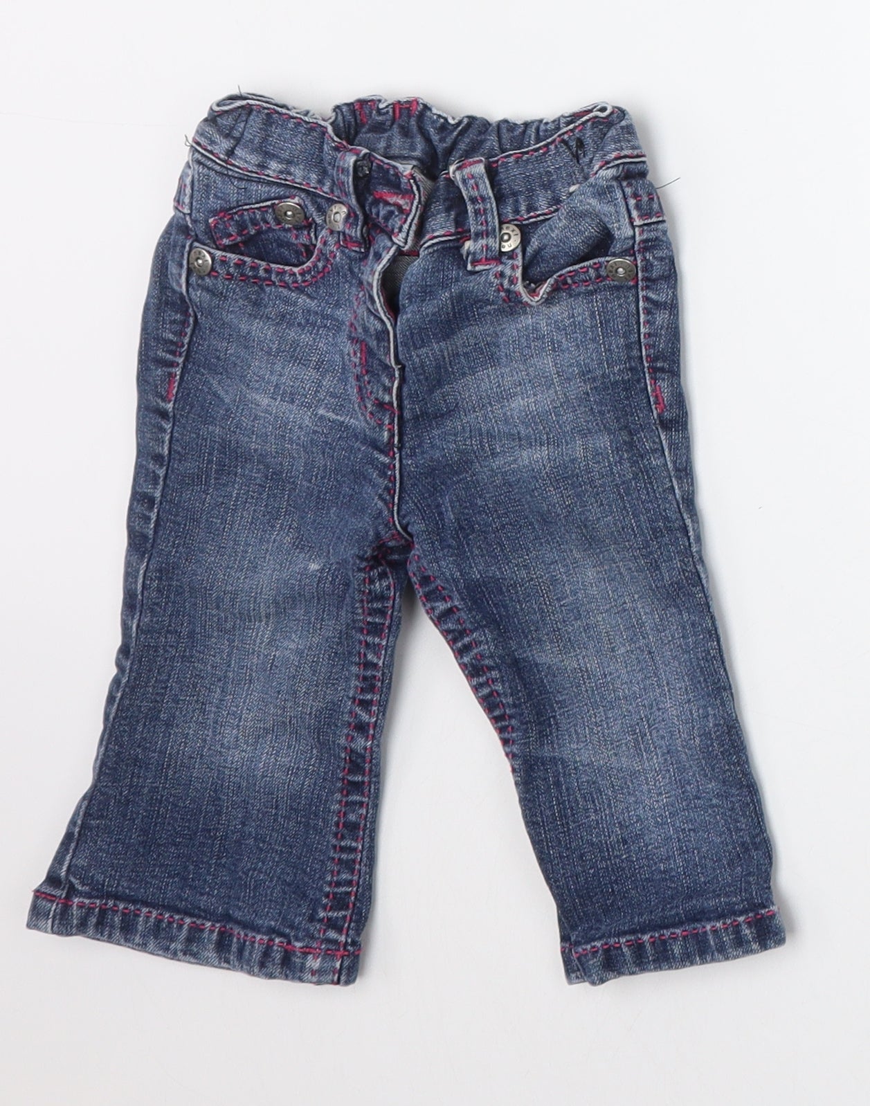 NEXT Girls Blue   Capri Jeans Size 6-9 Months