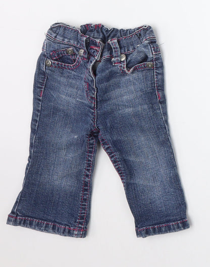 NEXT Girls Blue   Capri Jeans Size 6-9 Months