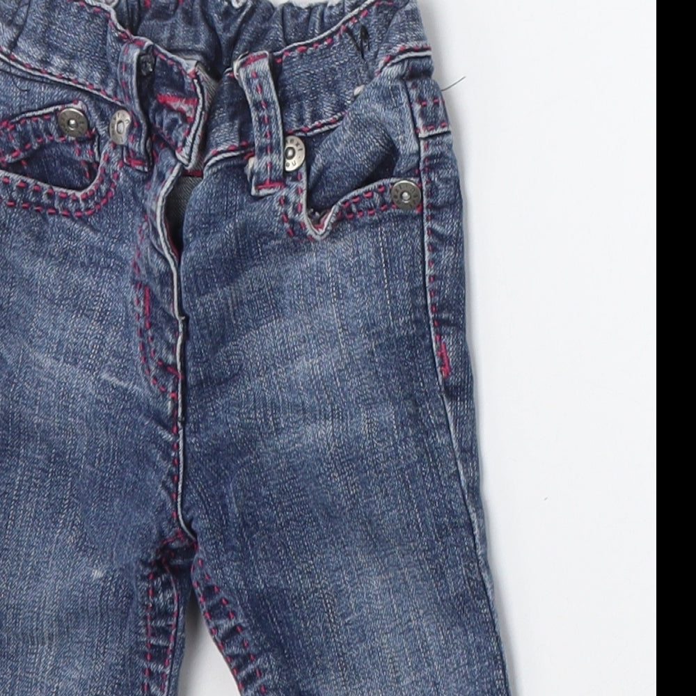 NEXT Girls Blue   Capri Jeans Size 6-9 Months