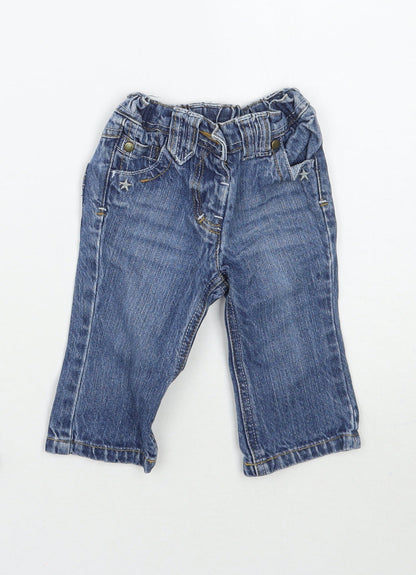 NEXT Girls Blue   Capri Jeans Size 6-9 Months